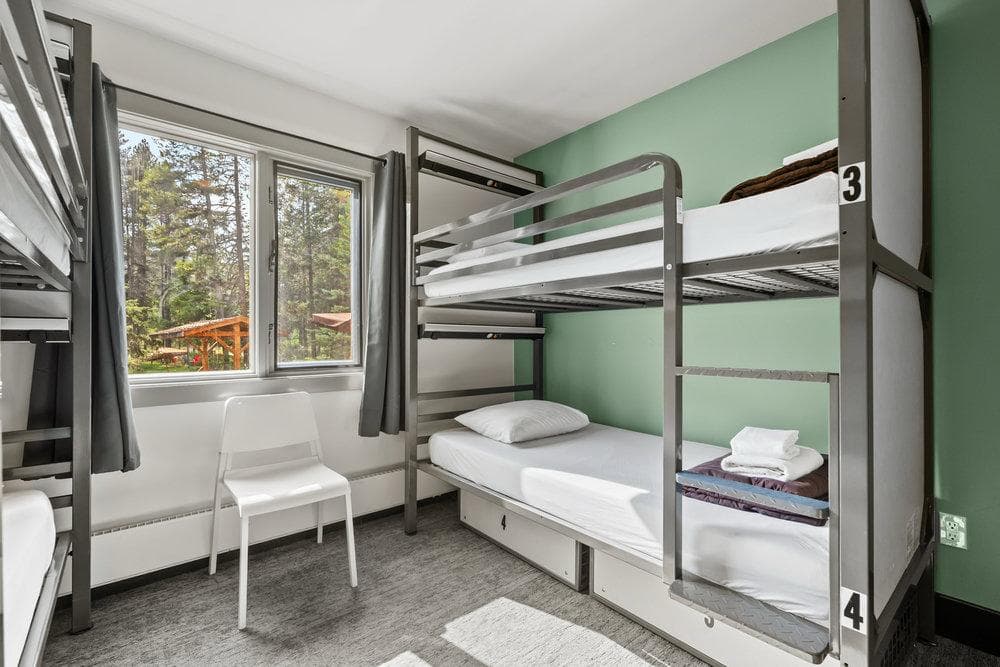 Shared room with bunk beds for four people